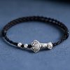 Pulsera de Plata 999 con Mango Ruyi de la Fortuna 999 Silver Fortune Ruyi Handle Bracelet
