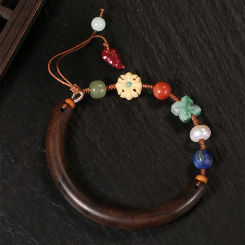 Pulsera de Suerte y Fuerza de Agarwood & Lazurite Pulsera de Suerte y Fuerza de Agarwood & Lazurite