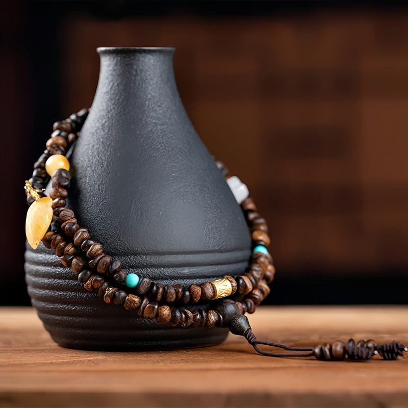Pulsera de Paz Pixiu de Ágata de Brunei Brunei Agarwood PiXiu Peace Bracelet
