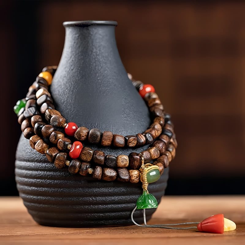 Pulsera de Paz Pixiu de Ágata de Brunei Brunei Agarwood PiXiu Peace Bracelet
