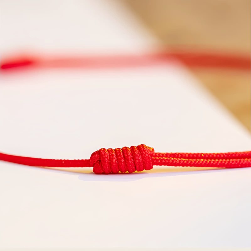 Pulsera de Bendición de Cinabrio con Trébol de Cuatro Hojas Four Leaf Clover Cinnabar Blessing Bracelet