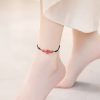 Pulsera de Bendición de Cinabrio con Trébol de Cuatro Hojas Four Leaf Clover Cinnabar Blessing Bracelet