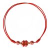 Pulsera de Bendición de Cinabrio con Trébol de Cuatro Hojas Four Leaf Clover Cinnabar Blessing Bracelet