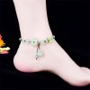Tornozeleira da Sorte Borboleta de Jade Jade Butterfly Luck Anklet