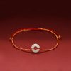 Pulsera Trenzada de Jade con Nudo de Paz Jade Peace Knot Braided Bracelet
