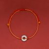 Pulsera Trenzada de Jade con Nudo de Paz Jade Peace Knot Braided Bracelet