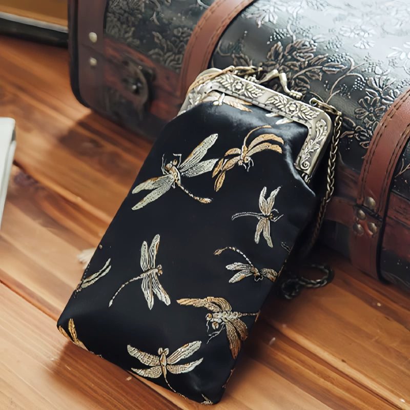 Metallkette-Libellen-Umhängetasche Metal Chain Dragonfly Crossbody Bag