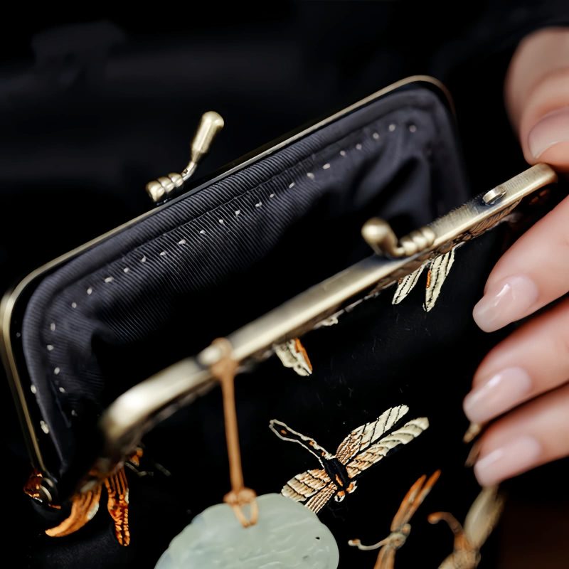 Metallkette-Libellen-Umhängetasche Metal Chain Dragonfly Crossbody Bag