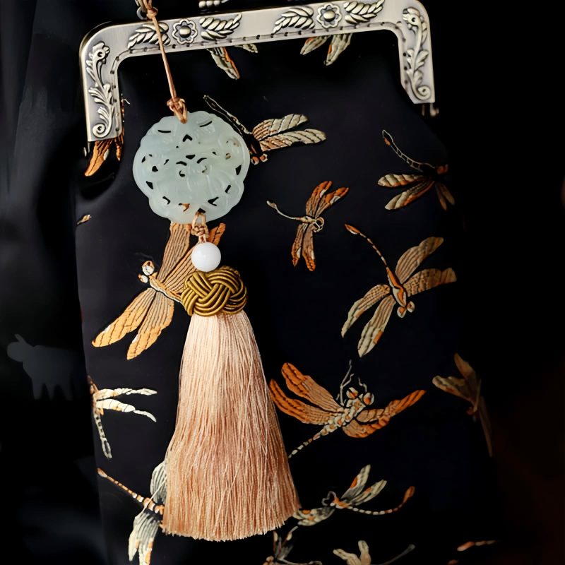 Metallkette-Libellen-Umhängetasche Metal Chain Dragonfly Crossbody Bag
