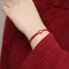 Pulseira de Quartzo Morango Natural para Amor Natural Strawberry Quartz Love Bracelet