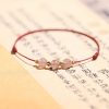 Pulseira de Quartzo Morango Natural para Amor Natural Strawberry Quartz Love Bracelet