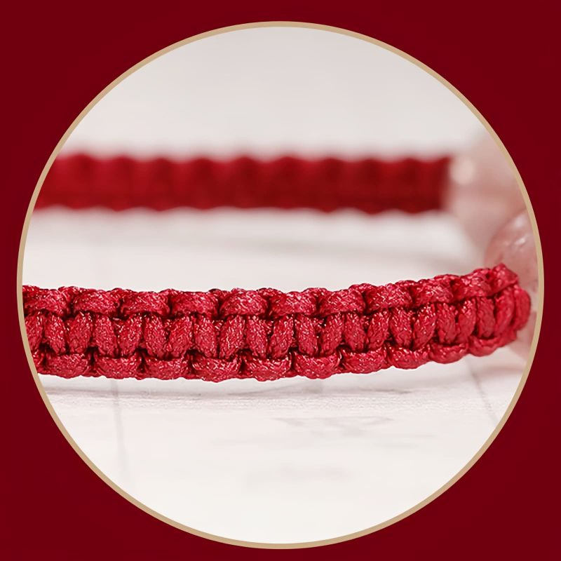 Pulseira de Quartzo Morango Natural para Amor Natural Strawberry Quartz Love Bracelet