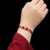 Pulseira de Quartzo Morango Natural para Amor Natural Strawberry Quartz Love Bracelet