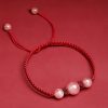 Pulseira de Quartzo Morango Natural para Amor Natural Strawberry Quartz Love Bracelet