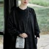 Bolso Cruzado de Cadena Metálica con Olas del Océano Ocean Waves Metal Chain Crossbody Bag
