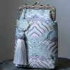 Bolso Cruzado de Cadena Metálica con Olas del Océano Ocean Waves Metal Chain Crossbody Bag