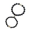 Pulseira Tibetana de Obsidiana Negra Om Mani Padme Hum Tibetan Black Obsidian Om Mani Padme Hum Bracelet