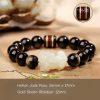 Glücksarmband mit Goldschimmer-Obsidian und Pixiu Gold Sheen Obsidian Pixiu Prosperity Bracelet