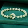 سوار يد من الفضة عيار 925 مع فراشة من حجر هيتيان اليشمي 925 Silver Hetian Jade Butterfly Bracelet