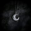 Collar con Colgante de Luna en Plata 999 999 Silver Moon Balance Necklace Pendant