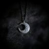 Collar con Colgante de Luna en Plata 999 999 Silver Moon Balance Necklace Pendant