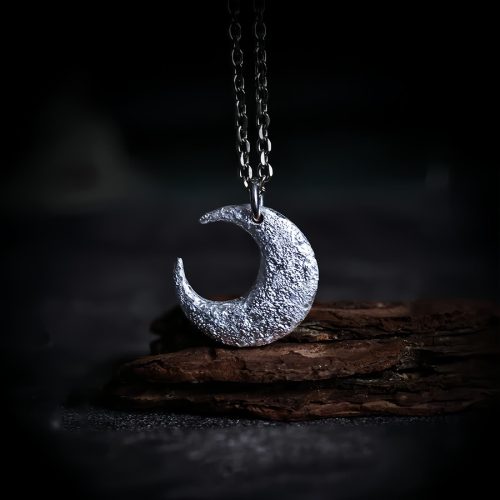 Collar con Colgante de Luna en Plata 999 Collar con Colgante de Luna en Plata 999