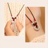 Collar con colgante de serpiente de plata 999 999 Silver Snake Protection Pendant Necklace