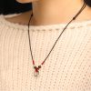 Collar con colgante de serpiente de plata 999 999 Silver Snake Protection Pendant Necklace
