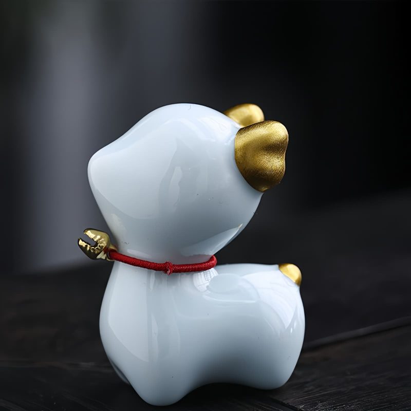 Figurita de Ciervo Miniatura de Cerámica para Decoración Ceramic Mini Deer Figurine Decoration