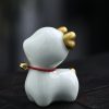 Figurita de Ciervo Miniatura de Cerámica para Decoración Ceramic Mini Deer Figurine Decoration