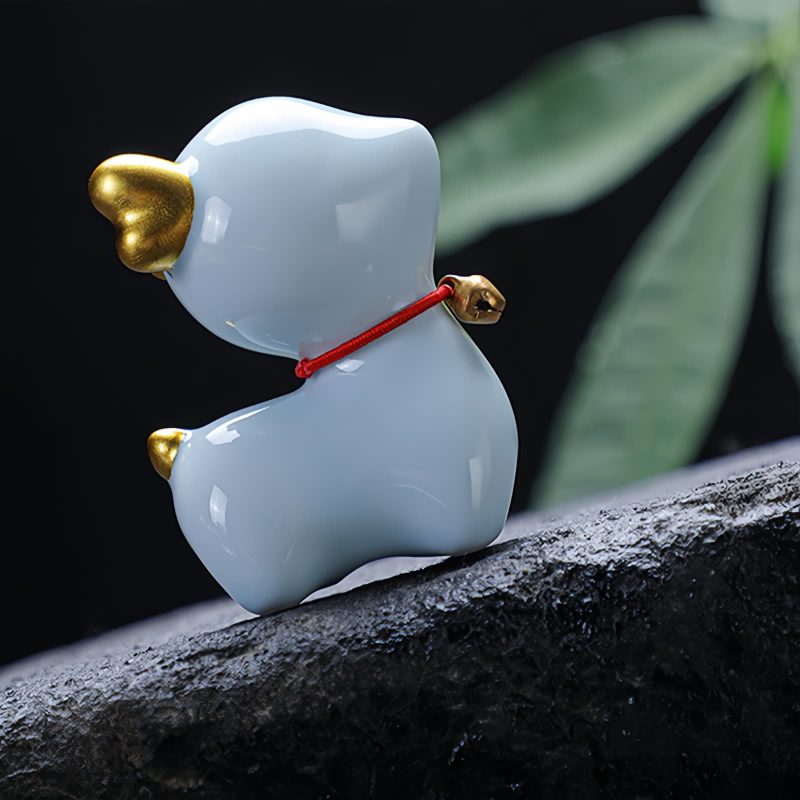Figurita de Ciervo Miniatura de Cerámica para Decoración Ceramic Mini Deer Figurine Decoration