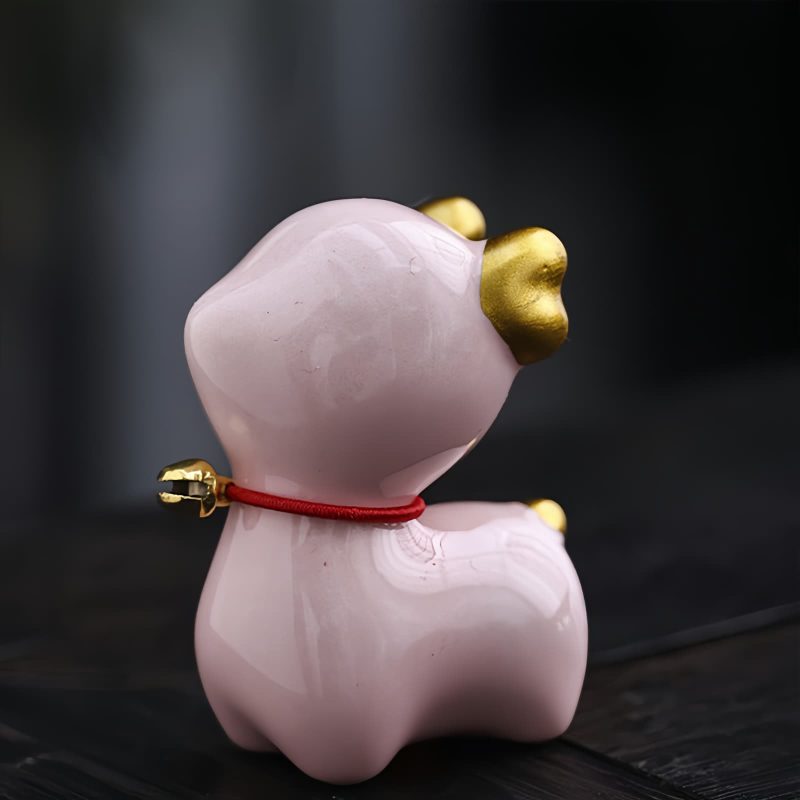 Figurita de Ciervo Miniatura de Cerámica para Decoración Ceramic Mini Deer Figurine Decoration