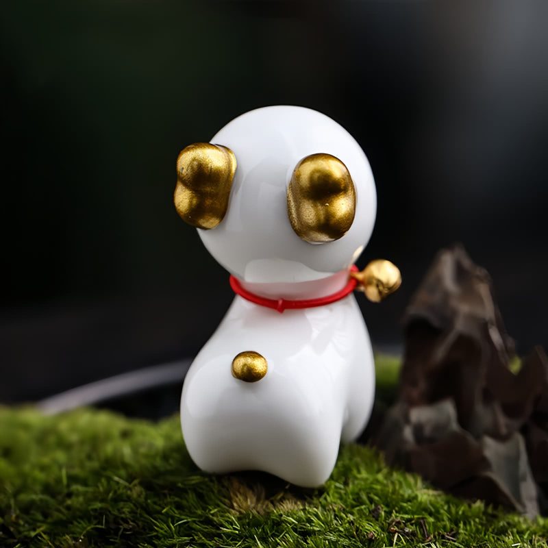 Figurita de Ciervo Miniatura de Cerámica para Decoración Ceramic Mini Deer Figurine Decoration