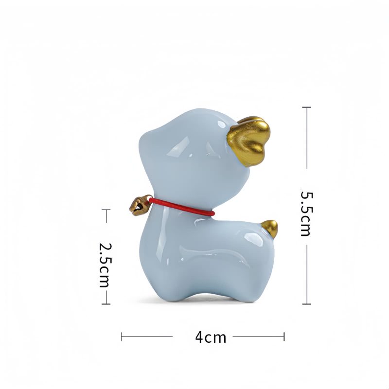 Figurita de Ciervo Miniatura de Cerámica para Decoración Ceramic Mini Deer Figurine Decoration