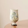 Taza de Té de Loto de Cerámica Pintada a Mano Hand Painted Ceramic Lotus Tea Cup