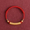 Pulsera Artesanal de Aleación con el Sutra del Corazón para Protección Handmade Alloy Heart Sutra Protection Bracelet