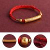 Pulsera Artesanal de Aleación con el Sutra del Corazón para Protección Handmade Alloy Heart Sutra Protection Bracelet