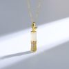 Collar con colgante de bambú de jade blanco de Hetian Hetian White Jade Bamboo Pendant Necklace