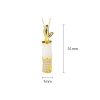Collar con colgante de bambú de jade blanco de Hetian Hetian White Jade Bamboo Pendant Necklace