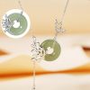 قلادة فراشة هييتيان جاد للسلام Hetian Jade Butterfly Peace Necklace