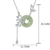 قلادة فراشة هييتيان جاد للسلام Hetian Jade Butterfly Peace Necklace