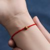 Pulseira Natural de Madeira de Pessegueiro para Proteção Contra Espíritos Malignos Natural Peach Wood Evil Spirit Protection Bracelet