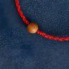 Pulseira Natural de Madeira de Pessegueiro para Proteção Contra Espíritos Malignos Natural Peach Wood Evil Spirit Protection Bracelet