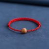 Pulseira Natural de Madeira de Pessegueiro para Proteção Contra Espíritos Malignos Natural Peach Wood Evil Spirit Protection Bracelet