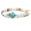 Pulsera de Tortuga Marina de Turquesa en Piedra Natural Natural Stone Turquoise Sea Turtle Bracelet