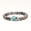 Pulsera de Tortuga Marina de Turquesa en Piedra Natural Natural Stone Turquoise Sea Turtle Bracelet