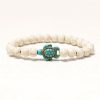 Pulsera de Tortuga Marina de Turquesa en Piedra Natural Natural Stone Turquoise Sea Turtle Bracelet