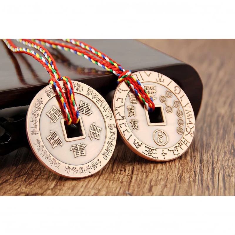 Colgante de Protección Yin Yang de Cobre Taoísta Taoist Copper Yin Yang Protection Pendant