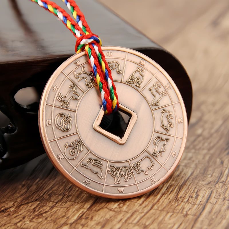 Colgante de Protección Yin Yang de Cobre Taoísta Taoist Copper Yin Yang Protection Pendant