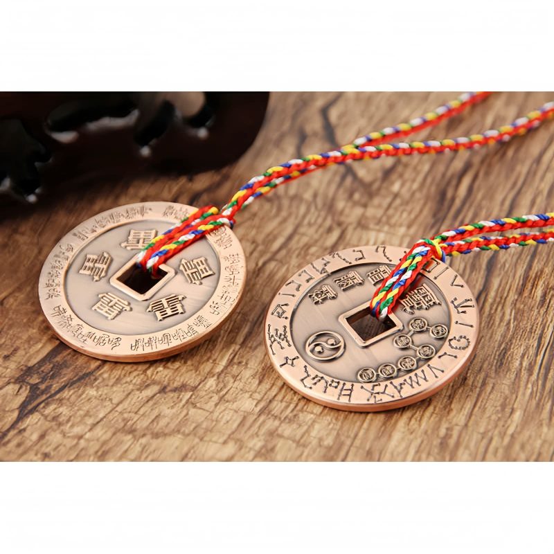 Colgante de Protección Yin Yang de Cobre Taoísta Taoist Copper Yin Yang Protection Pendant